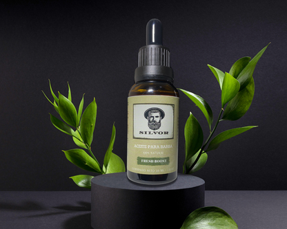 Fresh Boost - Aceite Natural Premium para Barba - Aroma Refrescante - 30 ml