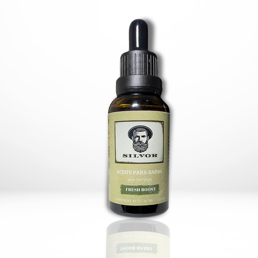 Fresh Boost - Aceite Natural Premium para Barba - Aroma Refrescante - 30 ml