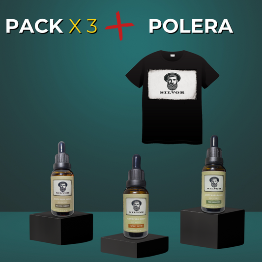 Pack 3 aceites Silvor + Polera