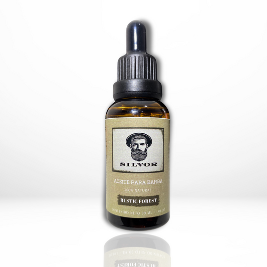 Rustic Forest - Aceite Natural Premium para Barba - Aroma Amaderado - 30 ml